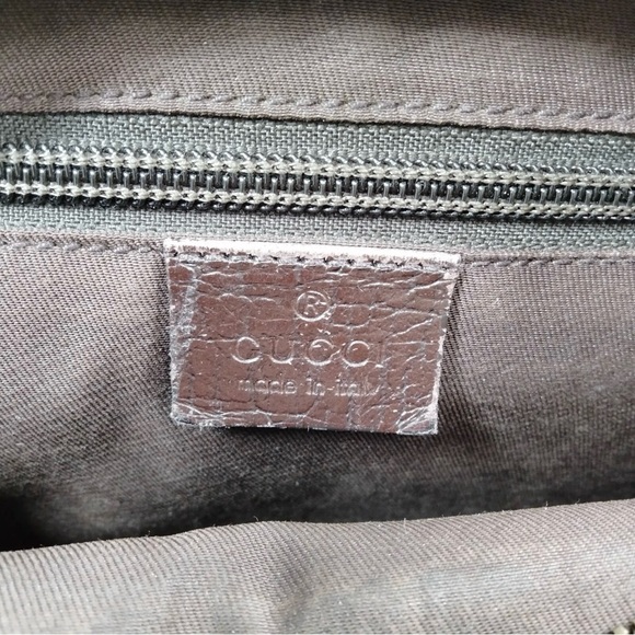 GUCCI Supreme Web Sherry Line Shoulder Crossbody Bag Purse GG PVC Leather - Picture 13 of 15